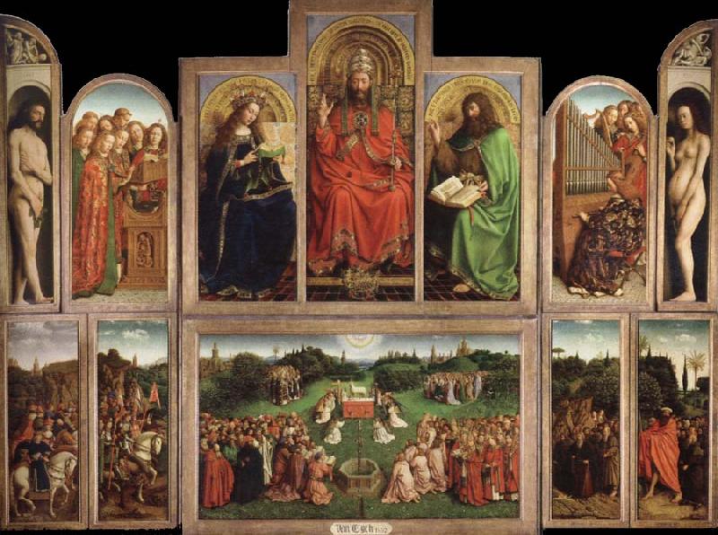 Jan Van Eyck Ghent Altarpiece oil painting picture